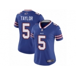 Women's Nike Buffalo Bills #5 Tyrod Taylor Vapor Untouchable Limited Royal Blue Team Color NFL Jersey