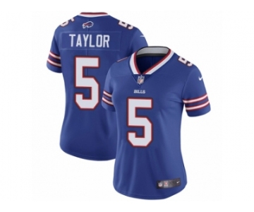 Women's Nike Buffalo Bills #5 Tyrod Taylor Vapor Untouchable Limited Royal Blue Team Color NFL Jersey