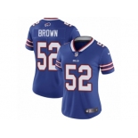 Women's Nike Buffalo Bills #52 Preston Brown Vapor Untouchable Limited Royal Blue Team Color NFL Jersey