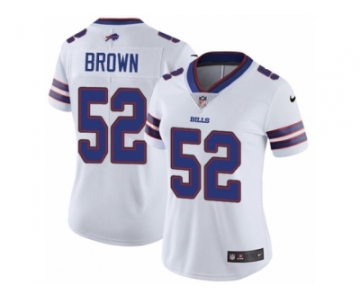 Women's Nike Buffalo Bills #52 Preston Brown Vapor Untouchable Limited White NFL Jersey