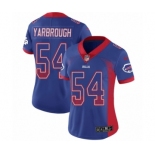 Women's Nike Buffalo Bills #54 Eddie Yarbrough Limited Royal Blue Rush Drift Fashion NFL Jersey