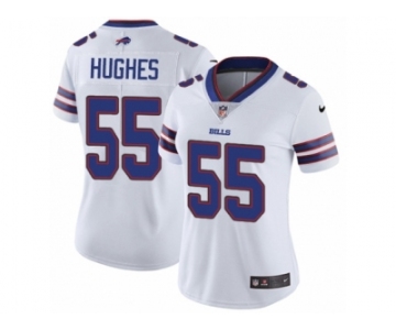 Women's Nike Buffalo Bills #55 Jerry Hughes Vapor Untouchable Limited White NFL Jersey