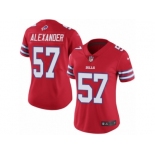 Women's Nike Buffalo Bills #57 Lorenzo Alexander Limited Red Rush NFL Jersey