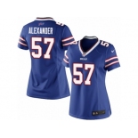 Women's Nike Buffalo Bills #57 Lorenzo Alexander Limited Royal Blue Team Color NFL Jersey