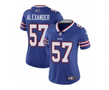 Women's Nike Buffalo Bills #57 Lorenzo Alexander Vapor Untouchable Limited Royal Blue Team Color NFL Jersey