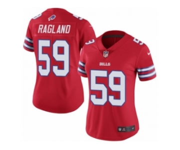 Women's Nike Buffalo Bills #59 Reggie Ragland Limited Red Rush NFL Jersey