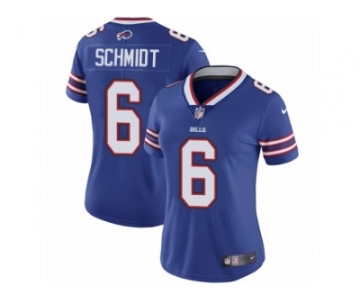 Women's Nike Buffalo Bills #6 Colton Schmidt Vapor Untouchable Limited Royal Blue Team Color NFL Jersey