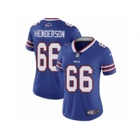 Women's Nike Buffalo Bills #66 Seantrel Henderson Vapor Untouchable Limited Royal Blue Team Color NFL Jersey