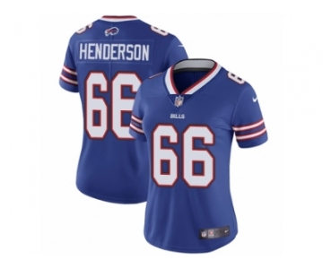 Women's Nike Buffalo Bills #66 Seantrel Henderson Vapor Untouchable Limited Royal Blue Team Color NFL Jersey