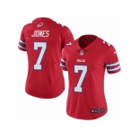 Women's Nike Buffalo Bills #7 Cardale Jones Limited Red Rush NFL Jersey