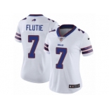 Women's Nike Buffalo Bills #7 Doug Flutie Vapor Untouchable Limited White NFL Jersey