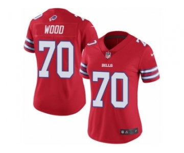 Women's Nike Buffalo Bills #70 Eric Wood Limited Red Rush NFL Jersey