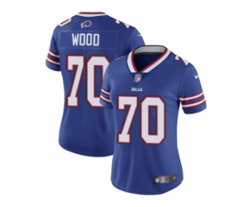 Women's Nike Buffalo Bills #70 Eric Wood Vapor Untouchable Limited Royal Blue Team Color NFL Jersey