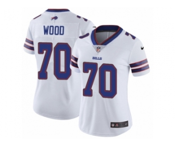 Women's Nike Buffalo Bills #70 Eric Wood Vapor Untouchable Limited White NFL Jersey