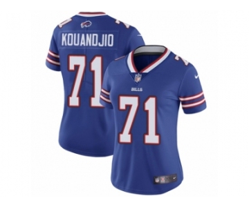 Women's Nike Buffalo Bills #71 Cyrus Kouandjio Vapor Untouchable Limited Royal Blue Team Color NFL Jersey