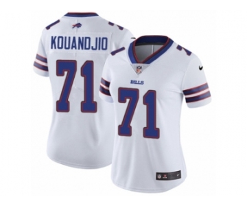 Women's Nike Buffalo Bills #71 Cyrus Kouandjio Vapor Untouchable Limited White NFL Jersey