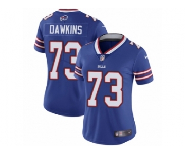 Women's Nike Buffalo Bills #73 Dion Dawkins Vapor Untouchable Limited Royal Blue Team Color NFL Jersey