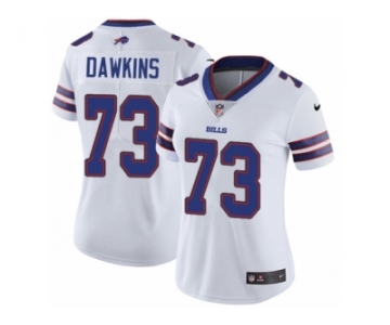 Women's Nike Buffalo Bills #73 Dion Dawkins Vapor Untouchable Limited White NFL Jersey