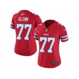 Women's Nike Buffalo Bills #77 Cordy Glenn Limited Red Rush NFL Jersey