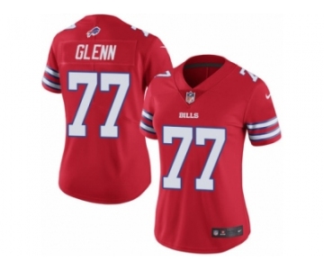 Women's Nike Buffalo Bills #77 Cordy Glenn Limited Red Rush NFL Jersey