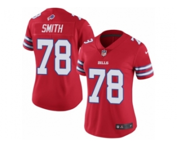 Women's Nike Buffalo Bills #78 Bruce Smith Limited Red Rush NFL Jersey