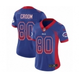 Women's Nike Buffalo Bills #80 Jason Croom Limited Royal Blue Rush Drift Fashion NFL Jersey