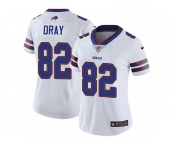 Women's Nike Buffalo Bills #82 Jim Dray Vapor Untouchable Limited White NFL Jersey