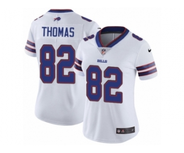 Women's Nike Buffalo Bills #82 Logan Thomas White Vapor Untouchable Limited Player NFL Jersey