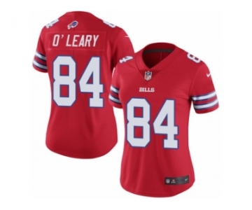 Women's Nike Buffalo Bills #84 Nick O'Leary Limited Red Rush NFL Jersey