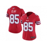 Women's Nike Buffalo Bills #85 Charles Clay Limited Red Rush NFL Jersey