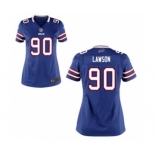 Women's Nike Buffalo Bills #90 Shaq Lawson Royal Blue Team Color NFL Jersey