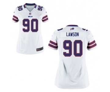 Women's Nike Buffalo Bills #90 Shaq Lawson White NFL Jersey