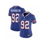 Women's Nike Buffalo Bills #92 Adolphus Washington Vapor Untouchable Limited Royal Blue Team Color NFL Jersey