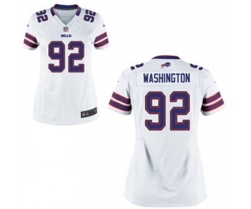 Women's Nike Buffalo Bills #92 Adolphus Washington White NFL Jersey