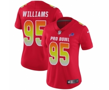 Women's Nike Buffalo Bills #95 Kyle Williams Limited Red AFC 2019 Pro Bowl NFL Jersey