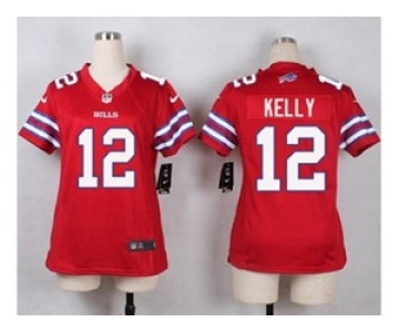 nike women nfl jerseys buffalo bills #12 jim kelly red[nike]