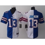 nike women nfl jerseys buffalo bills #13 steve johnson white-blue[nike split]