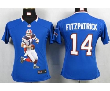 nike women nfl jerseys buffalo bills #14 fitzpatrick blue[portrait fashion]