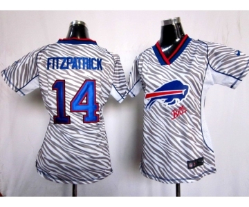 nike women nfl jerseys buffalo bills #14 ryan fitzpatrick [fem fan zebra]