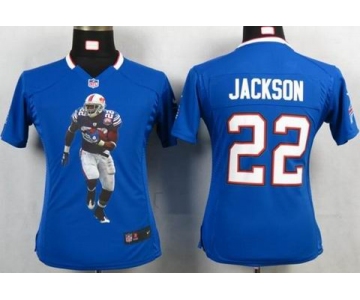 nike women nfl jerseys buffalo bills #22 jackson blue[portrait fashion]