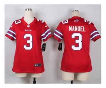 nike women nfl jerseys buffalo bills #3 e. j. manuel red[nike]