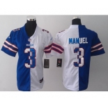 nike women nfl jerseys buffalo bills #3 manuel white-blue[nike split]