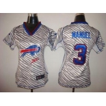 nike women nfl jerseys buffalo bills #3 manuel[fem fan zebra]