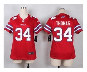 nike women nfl jerseys buffalo bills #34 thurman thomas red[nike]