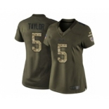 nike women nfl jerseys buffalo bills #5 taylor army green[nike Limited Salute To Service]