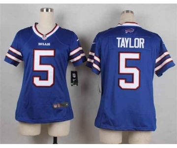 nike women nfl jerseys buffalo bills #5 taylor blue[nike]