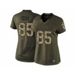 nike women nfl jerseys buffalo bills #85 clay army green[nike Limited Salute To Service]