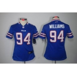 nike women nfl jerseys buffalo bills #94 williams blue[nike limited]