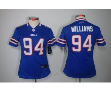 nike women nfl jerseys buffalo bills #94 williams blue[nike limited]