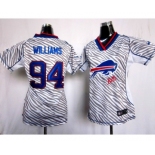 nike women nfl jerseys buffalo bills #94 williams[fem fan zebra]